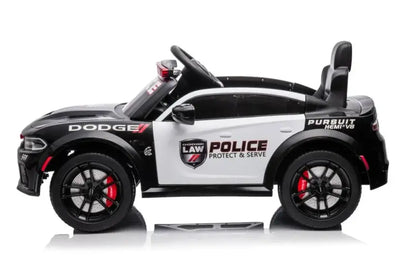 Dodge Charger SRT Hellcat Police Ride-On Car – 12V Kids Toy