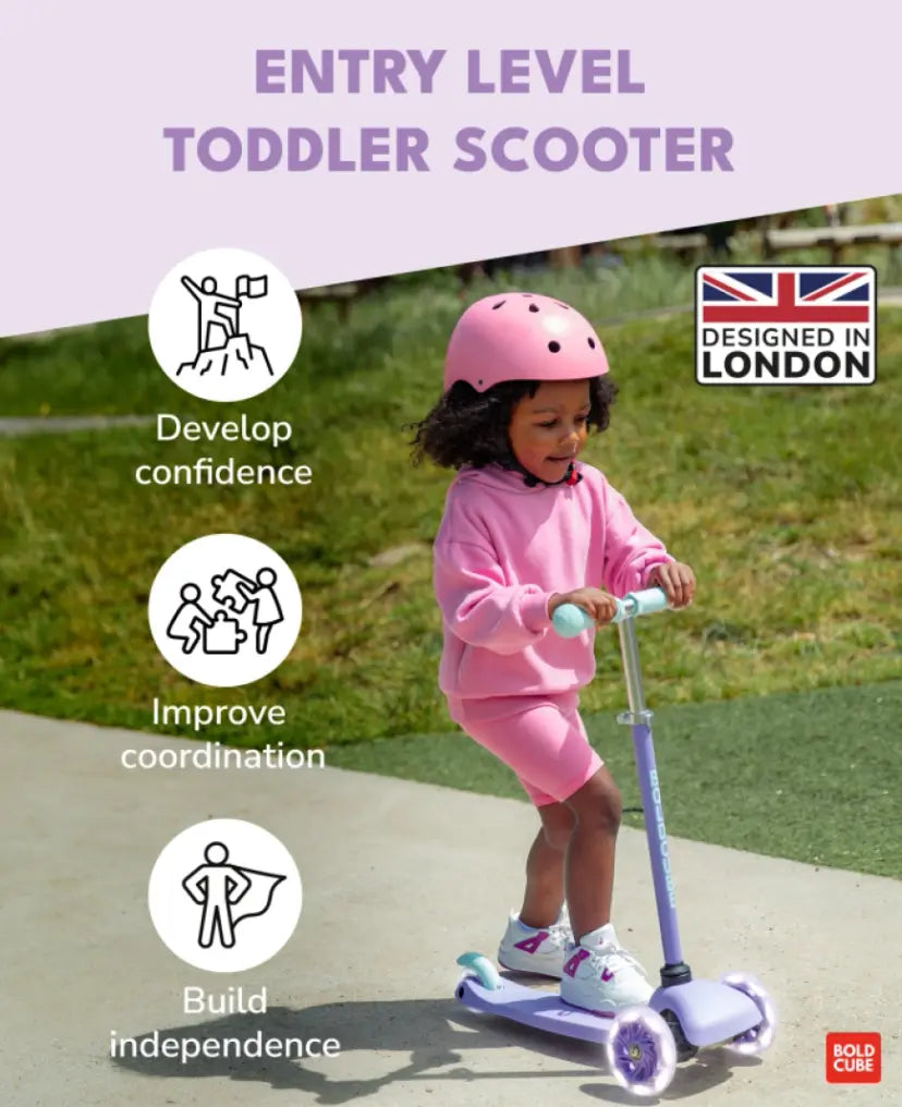 Bold Cube Teeny Three-Wheel Scooter – Lilac