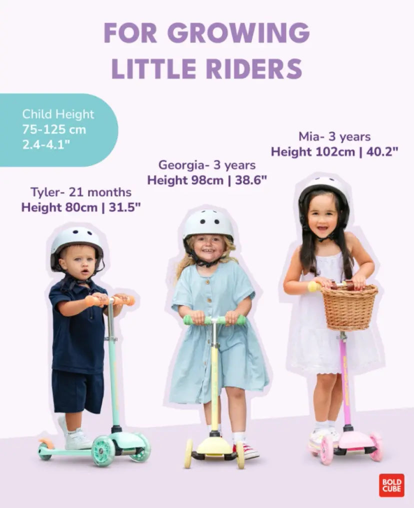 Bold Cube Teeny Three-Wheel Scooter – Lilac