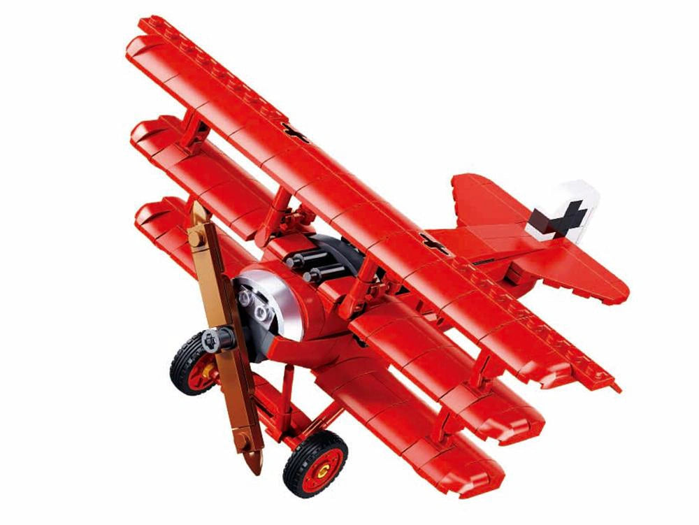 Sluban Red Baron Fokker Triplane M38-B0682 - 281 Piece Building Set