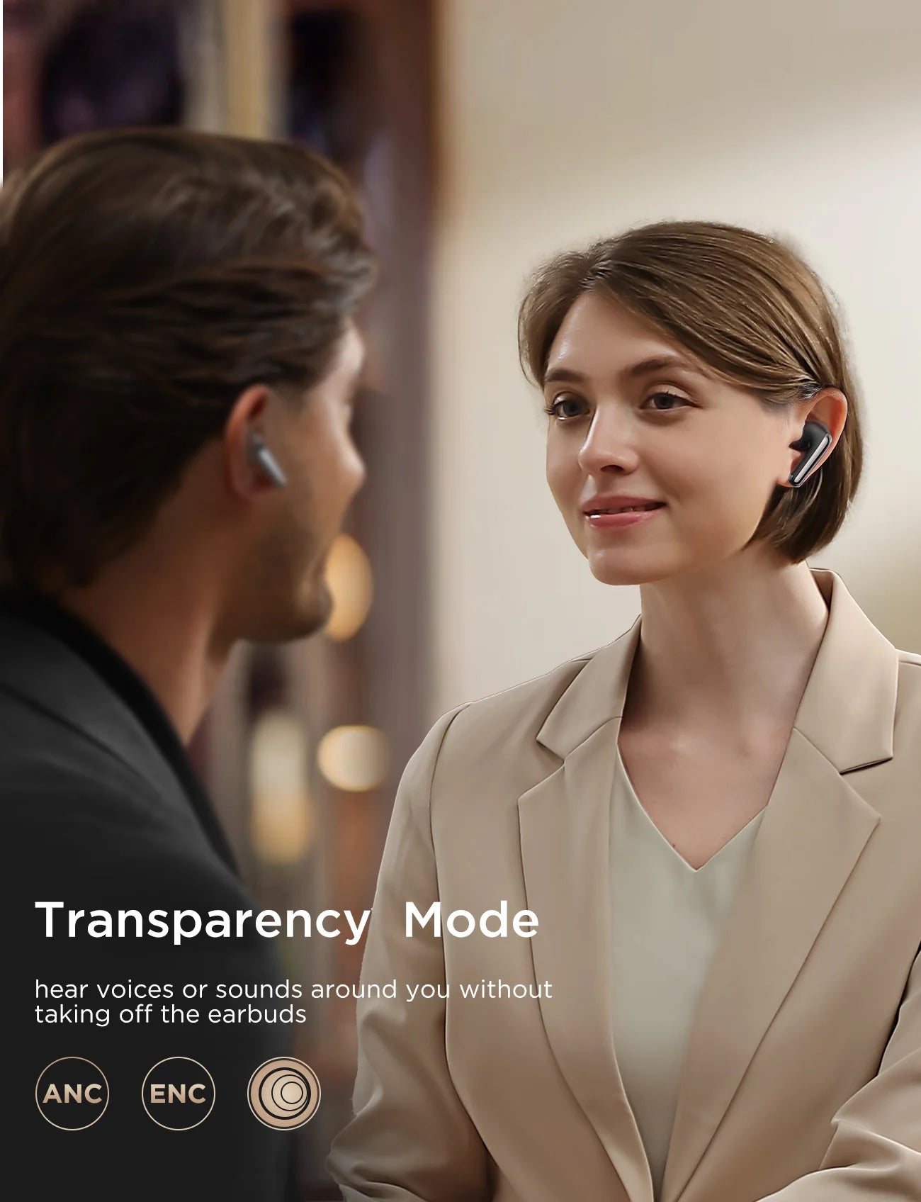 JOYROOM JR-FN1 ANC Earbuds | Wireless, 35h Battery, IP54