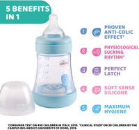 Chicco P5 PP Boy Bottle 150ml Slow Flow CL2 Anti-Colic - Blue