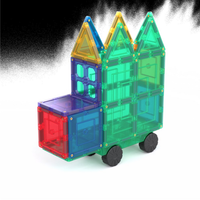 TileTek Magnetic Tiles Building Set, 110 Pieces, Ages 3+