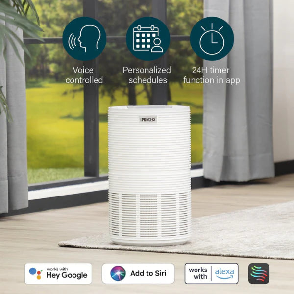 Princess  Smart 160 Air Purifier - App & Voice Control with HEPA H13 Filter