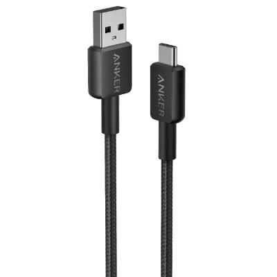 Anker 322 USB-A to USB-C Cable (3ft Braided) - Black