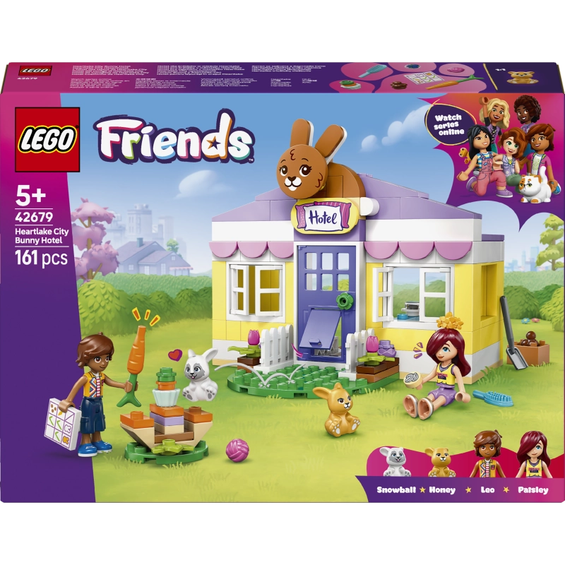 LEGO Friends Heartlake City Bunny Hotel – 161 Pieces | Set 42679
