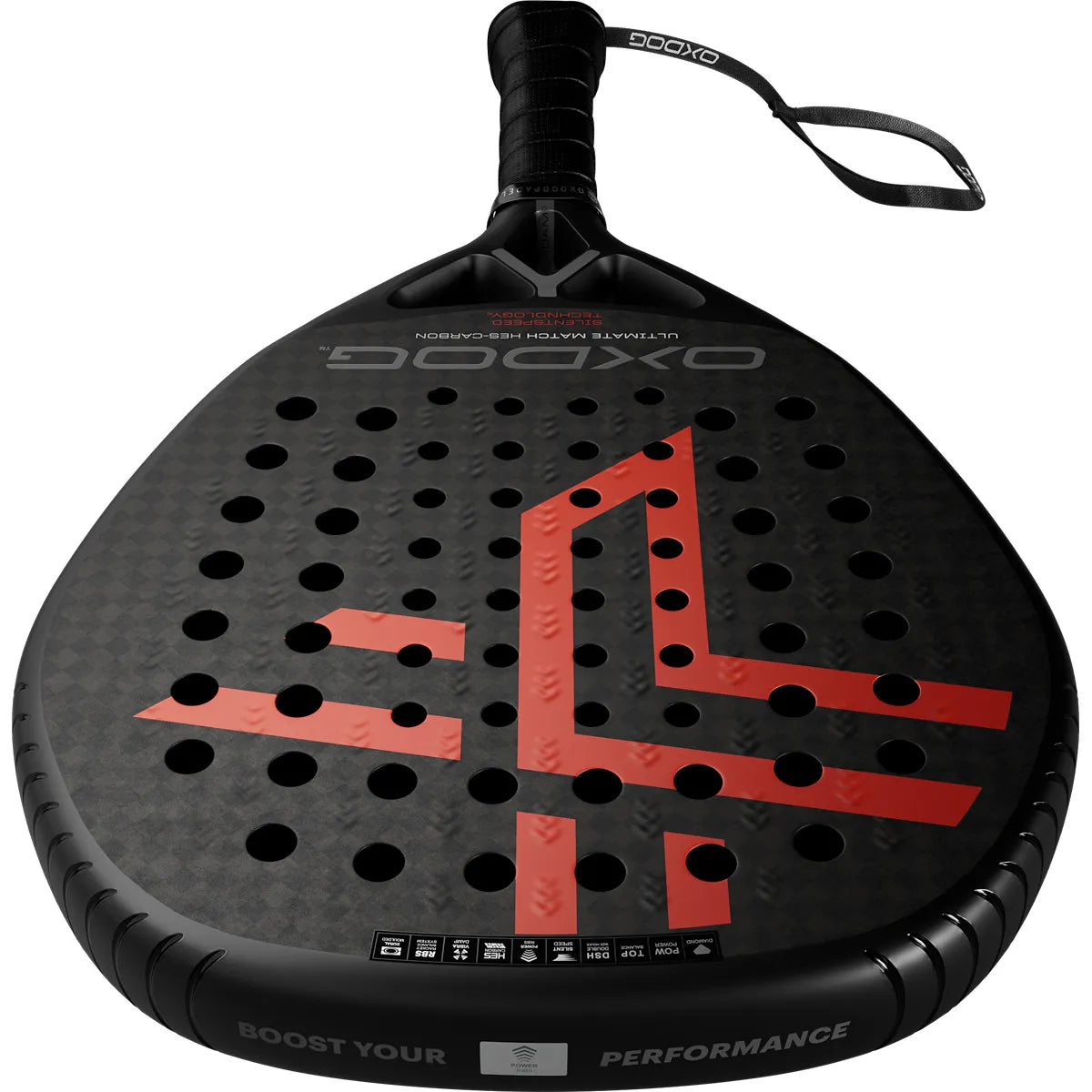 OXDOG Ultimate Match HES-Carbon SilentSpeed 3D/Sand Racket