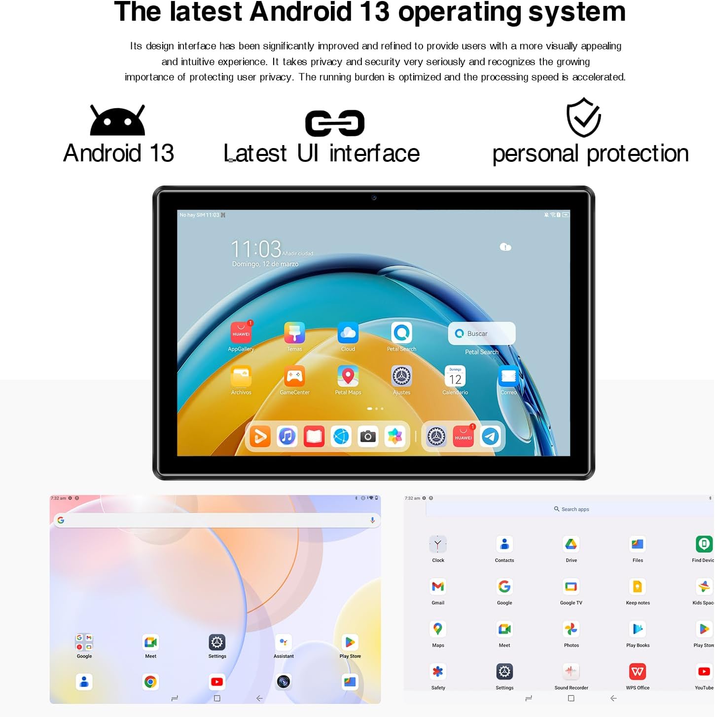 DOOGEE U9 Android 13 Tablet 10.1 inch Tablets 3GB / 64GB WiFi 6