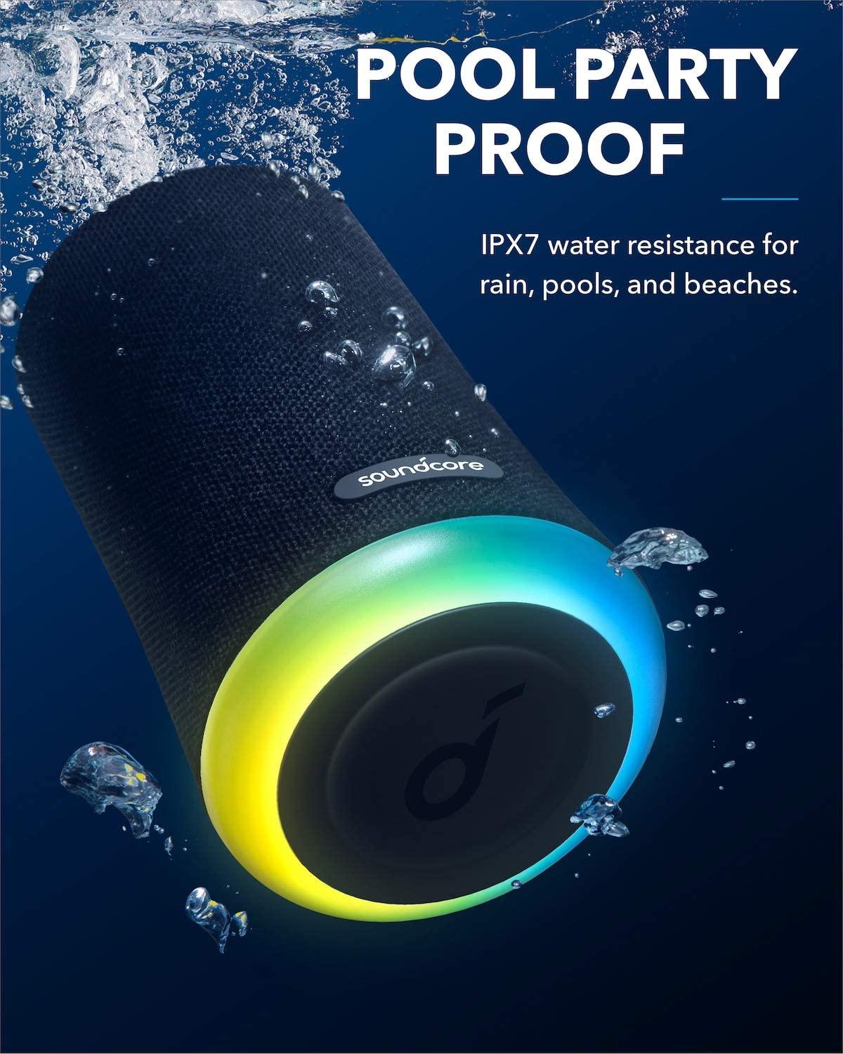 Anker Soundcore Flare Mini IPX7 Waterproof Bluetooth Speaker - Black