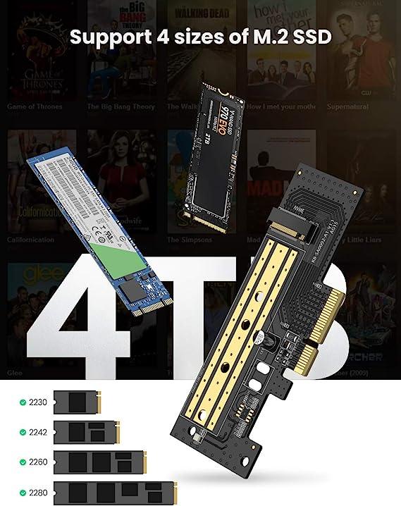 UGREEN M.2 NVMe to PCI-E 3.0 × 4 Expansion Card UGREEN 70503