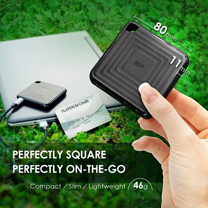 قرص صلب خارجي SSD من SILICON-POWER PC60 بسعة 480 جيجابايت