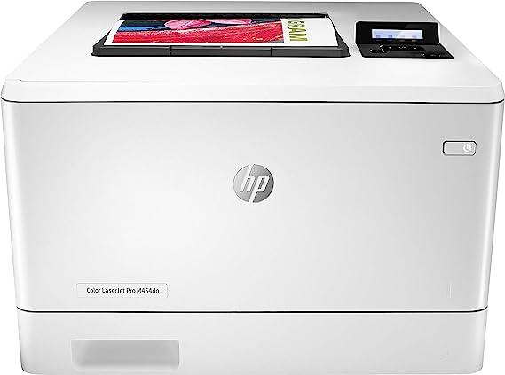 HP Color LaserJet Pro M454dn Printer, Double-Sided Printing & Built-in Ethernet (W1Y44A) White