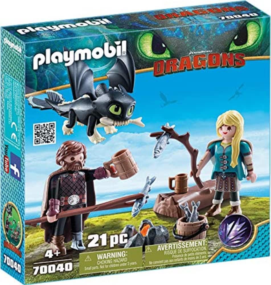 Playmobil Dragons Hiccup & Astrid with Baby Dragons