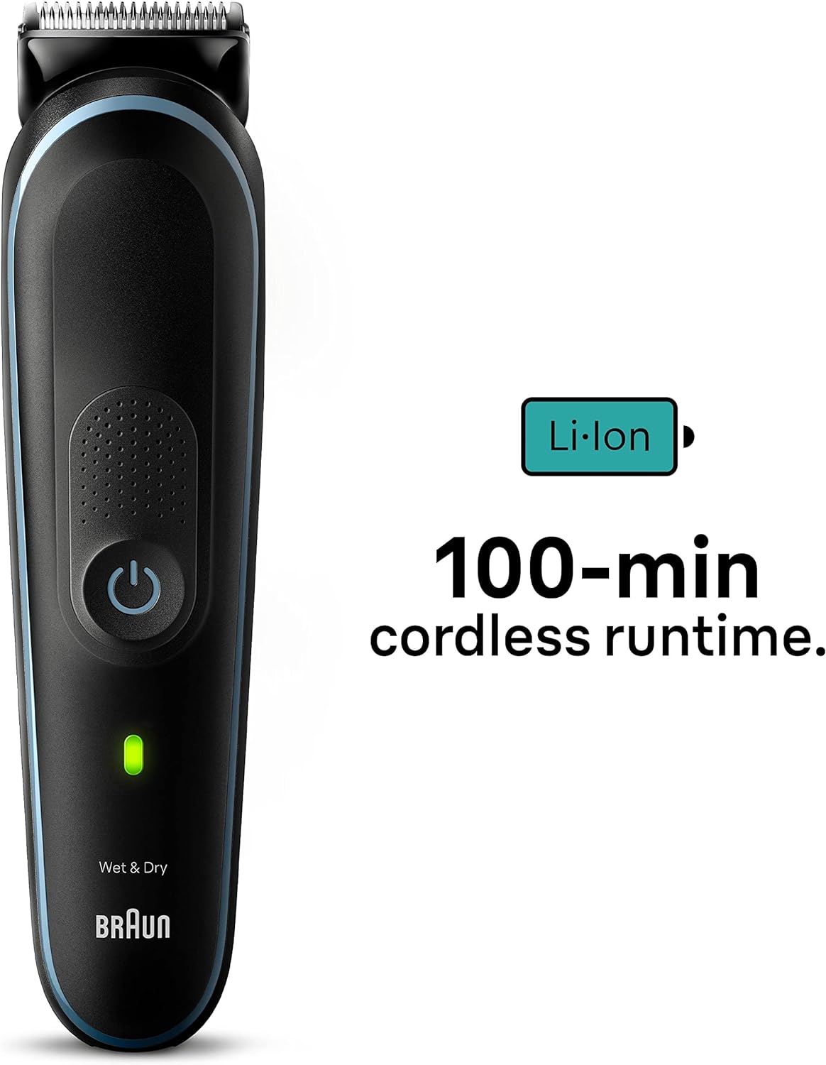 Braun 10-in-1 Men's Grooming Kit ,Beard Trimmer, Nose & Ear Trimmer - Black