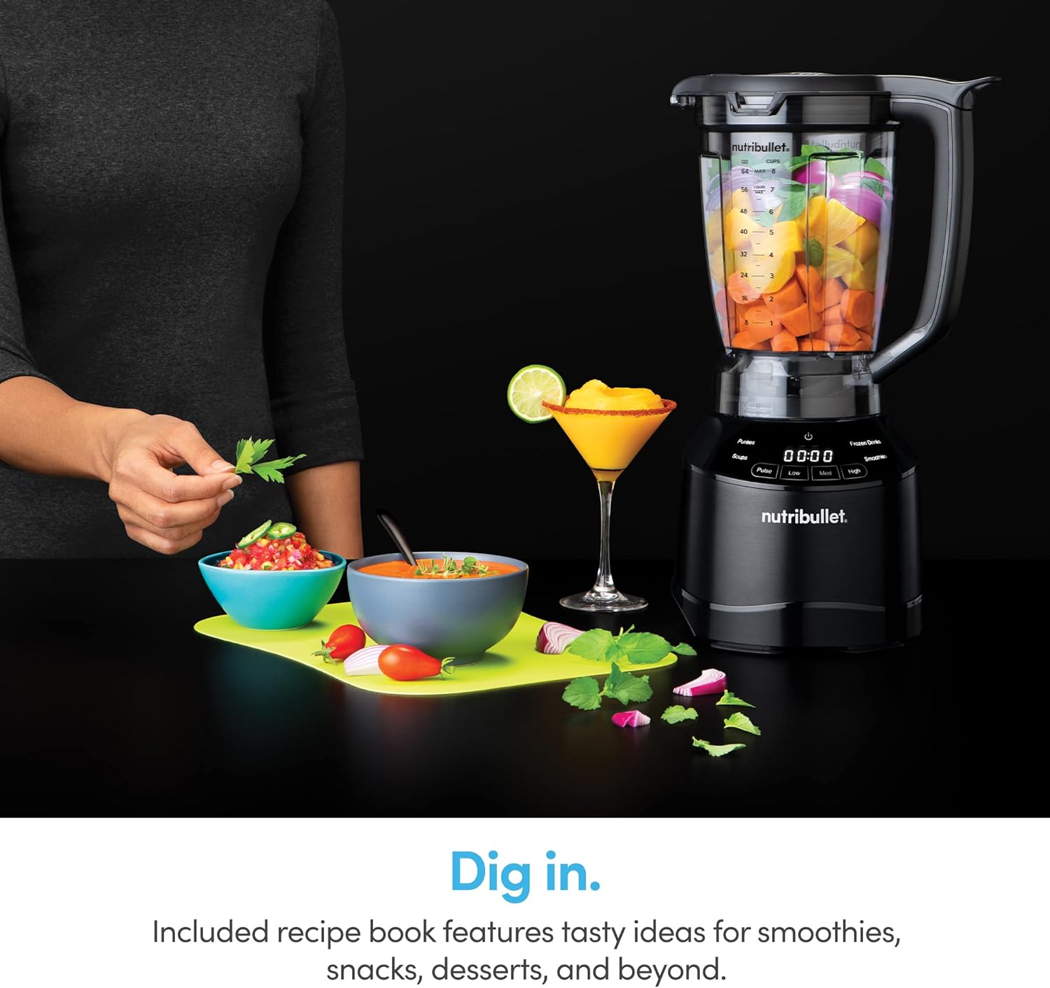 Nutribullet Blender Combo Smart Touch 1500W - Black