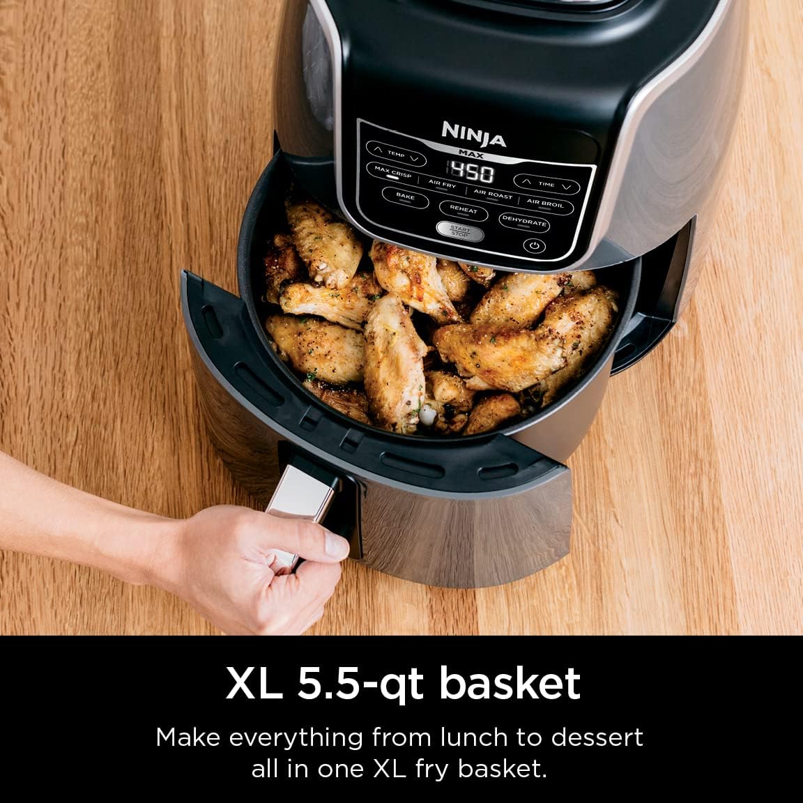 Ninja Max XL Air Fryer 5.5L Cook / roast & bake - Gray