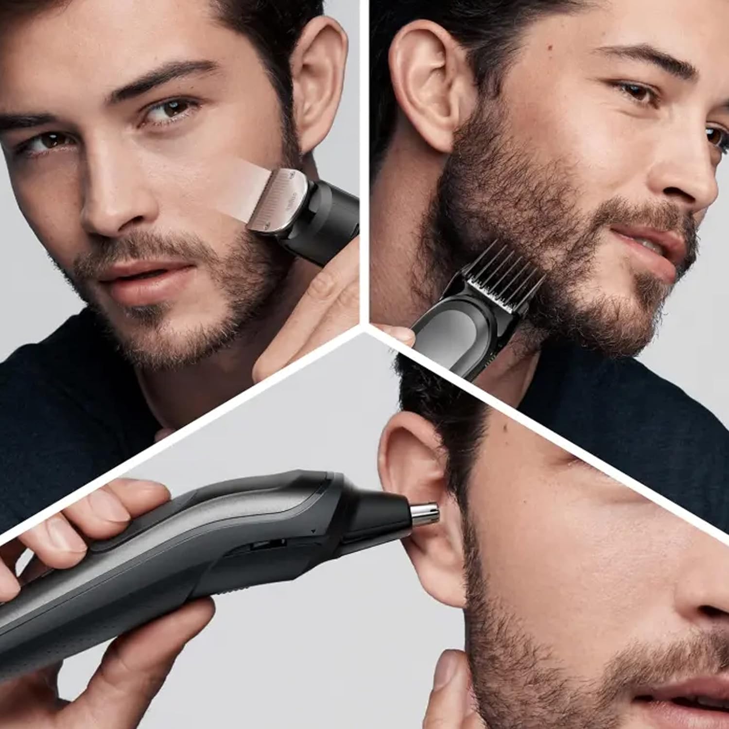 Braun: 10-in-1 Series 7 Grooming Kit for Men - Beard Trimmer, , Nose Trimmer - Dark Grey
