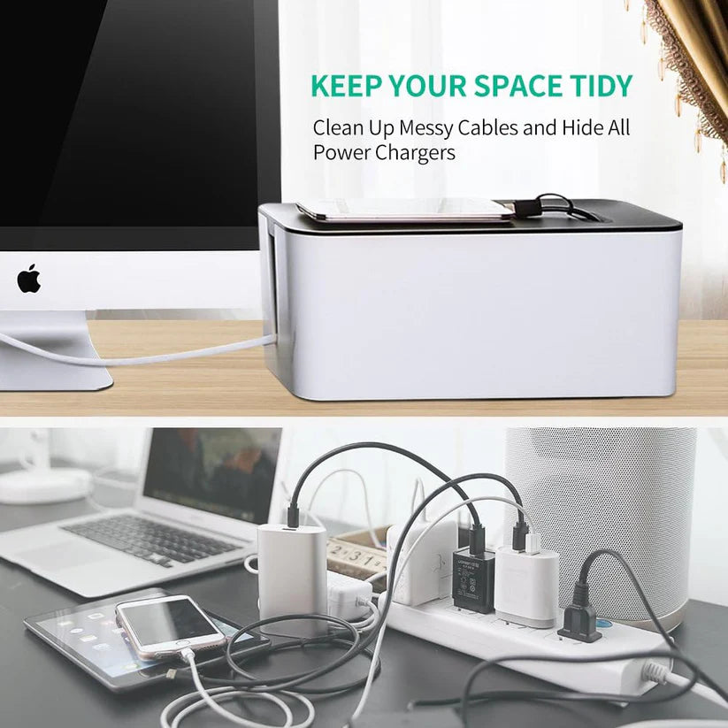 UGREEN Cable Management Box – Safe & Stylish Organizer