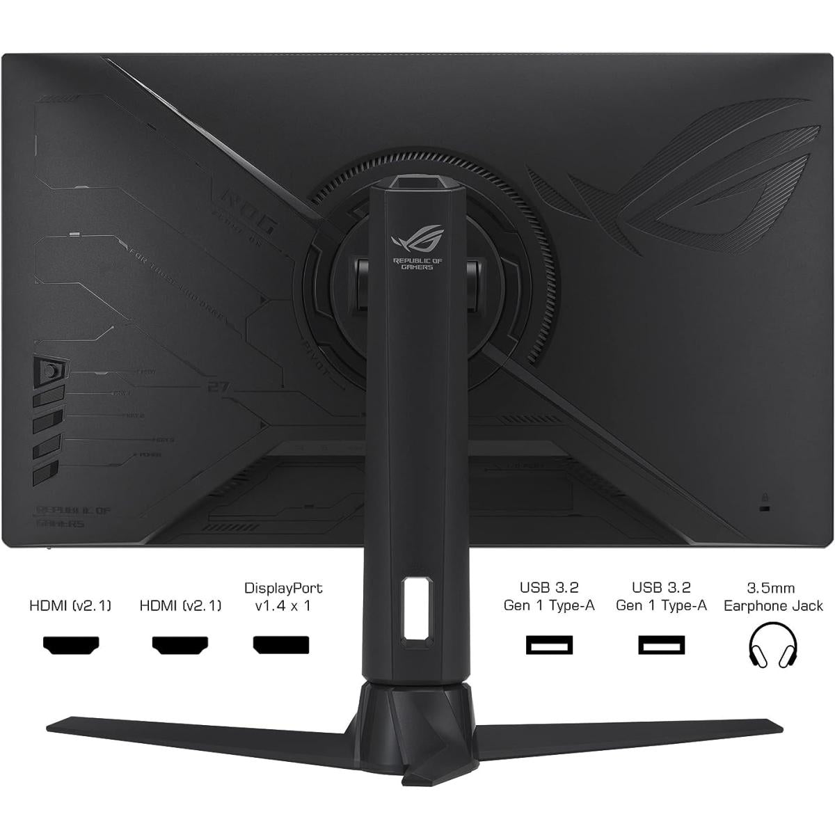 ASUS ROG STRIX XG27AQMR 27" Gaming Monitor | 2K QHD 300Hz Fast IPS | G-Sync Compatible