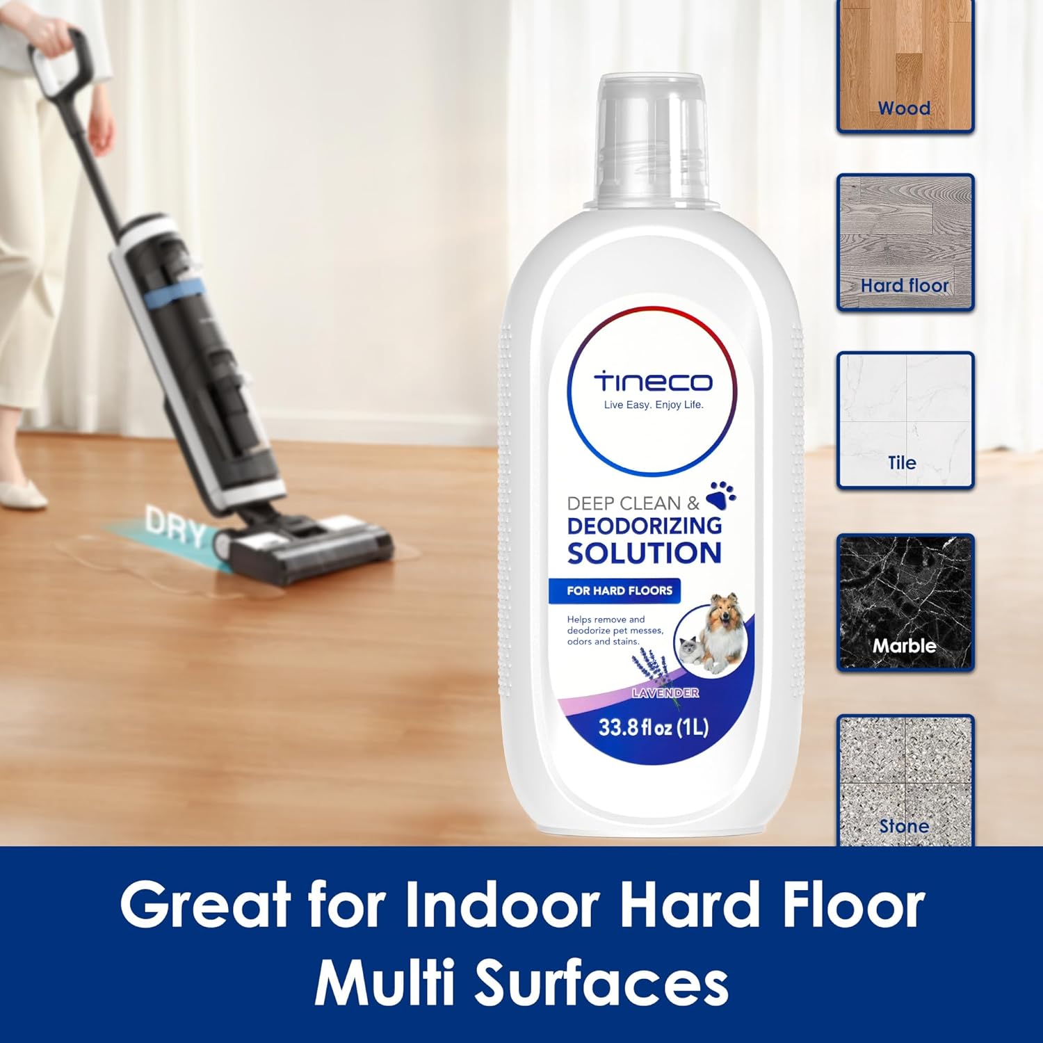 Tineco Floor Cleaning Solution - 1L Hard Floor Cleaner