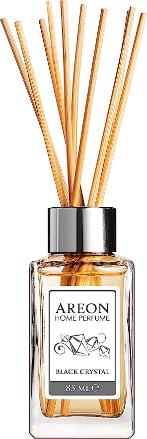 Areon Black Crystal 85 ML Home Perfume Sticks, 10 Reed Sticks