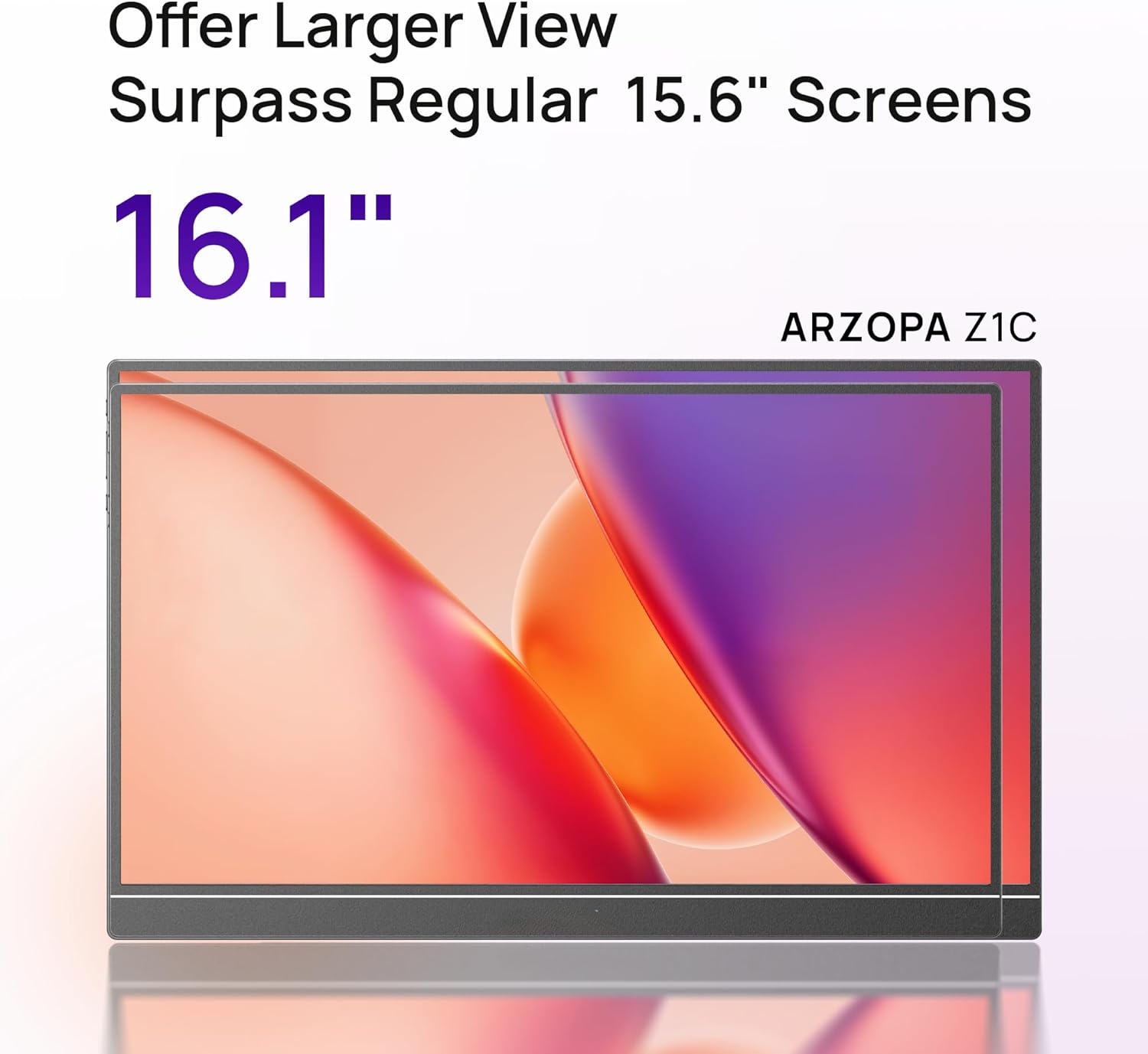 Arzopa Z1C | 16.1" FHD 100%sRGB Best Portable Display Screen