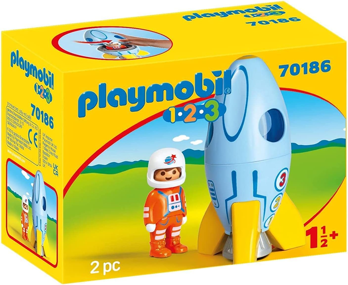 Playmobil Astronaut & Rocket - Imaginative Fun for Ages 1.5