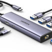 محول UGREEN USB-C مع HDMI 4K وشبكة RJ45 وشحن PD