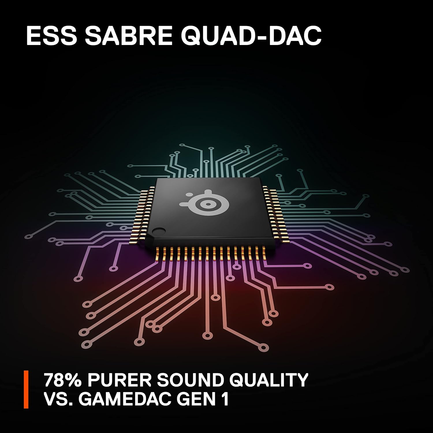 سماعة الألعاب SteelSeries Nova Pro بصوت عالي الدقة + GameDAC الجيل الثاني
