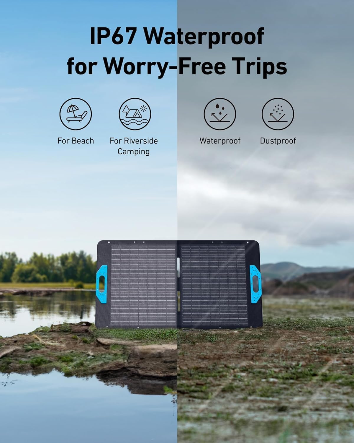 Anker SOLIX PS100 – 100W Portable Solar Panel