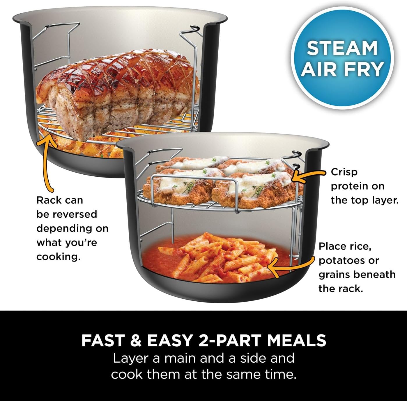 Ninja Foodi OL550UK – 11-in-1 SmartLid Multi-Cooker 6L