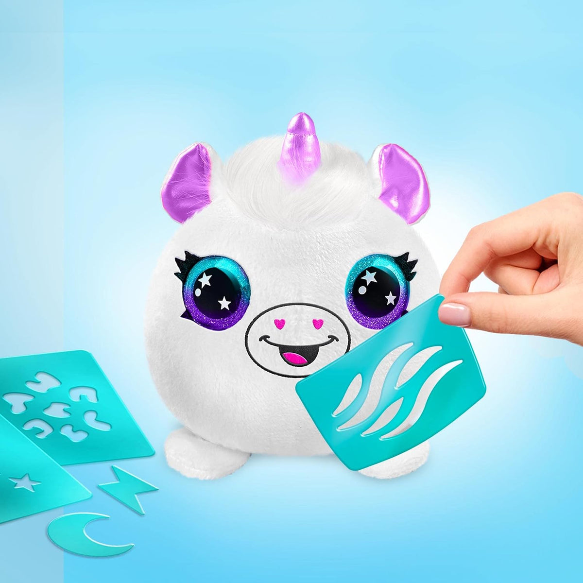 Canal Toys Airbrush Plush Mini Mystery 2 Pack | Customize & Decorate Your Own Plushies