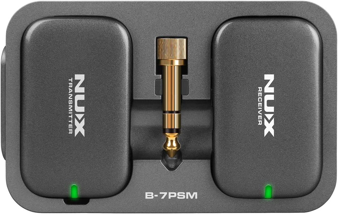 NUX Wireless Headphones / 24-bit Stereo / 100ft Operation / 5.5ms Latency - Black