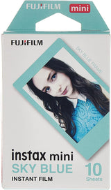 FUJIFILM Instax Mini Film – Rainbow Sky Blue (10 Sheets)