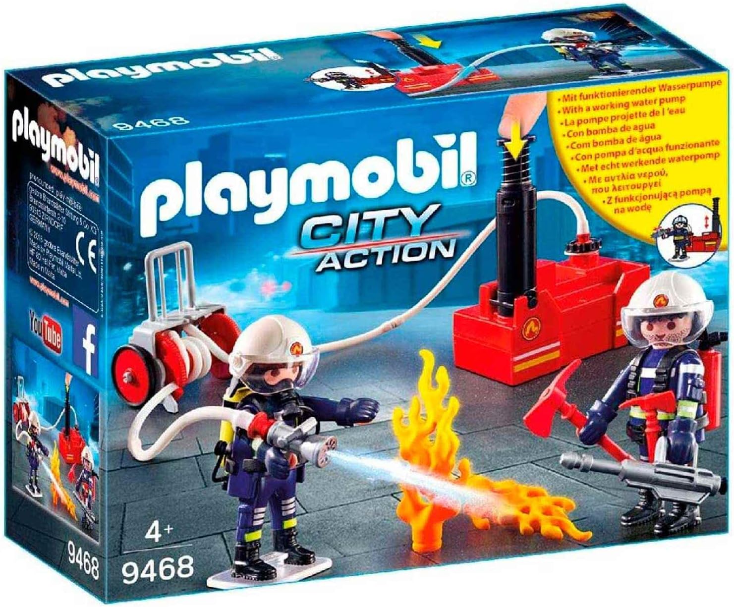 Playmobil Firefighters with Water Pump