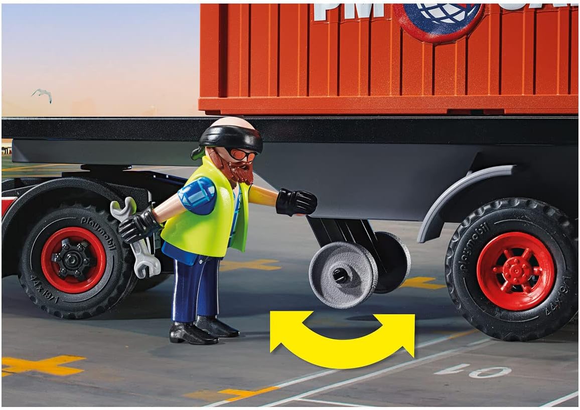 Playmobil Truck with Cargo Container - Educational Toy