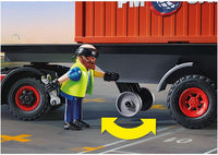 Playmobil Truck with Cargo Container - Educational Toy