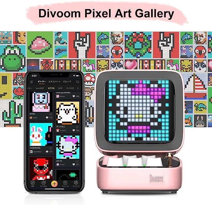 Divoom DitooPro Bluetooth Speaker (Pink)