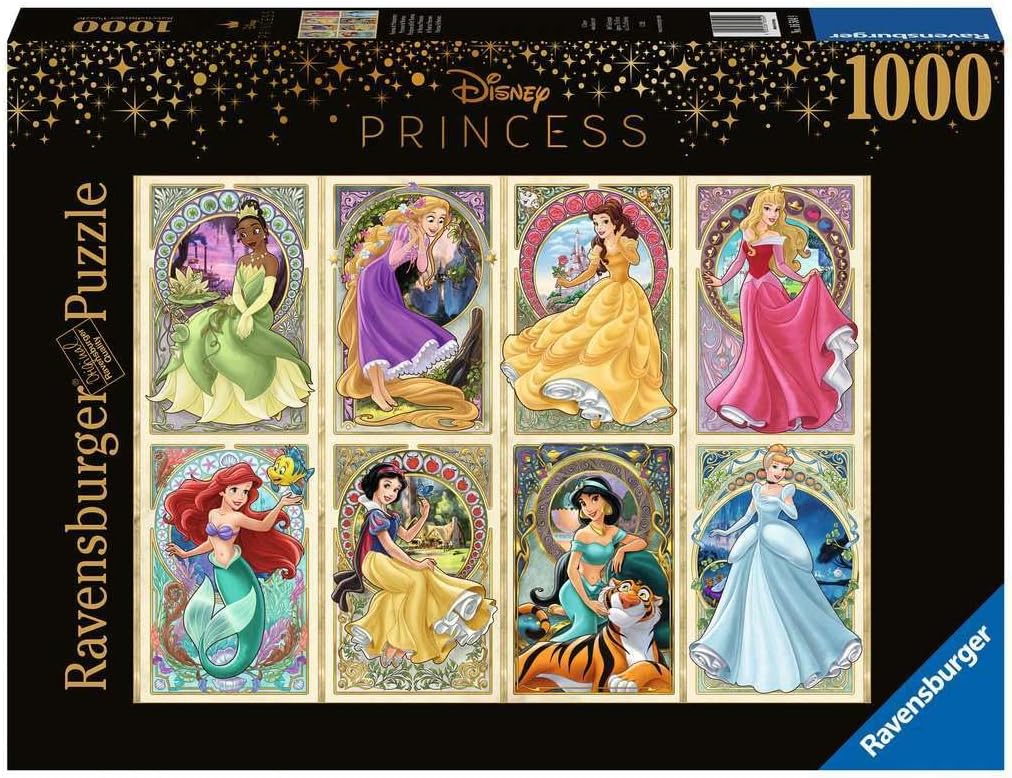 Ravensburger Disney Princess Art Nouveau Puzzle 1000 Pieces - Adult Jigsaw