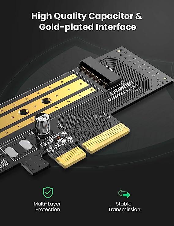 UGREEN M.2 NVMe to PCI-E 3.0 × 4 Expansion Card UGREEN 70503