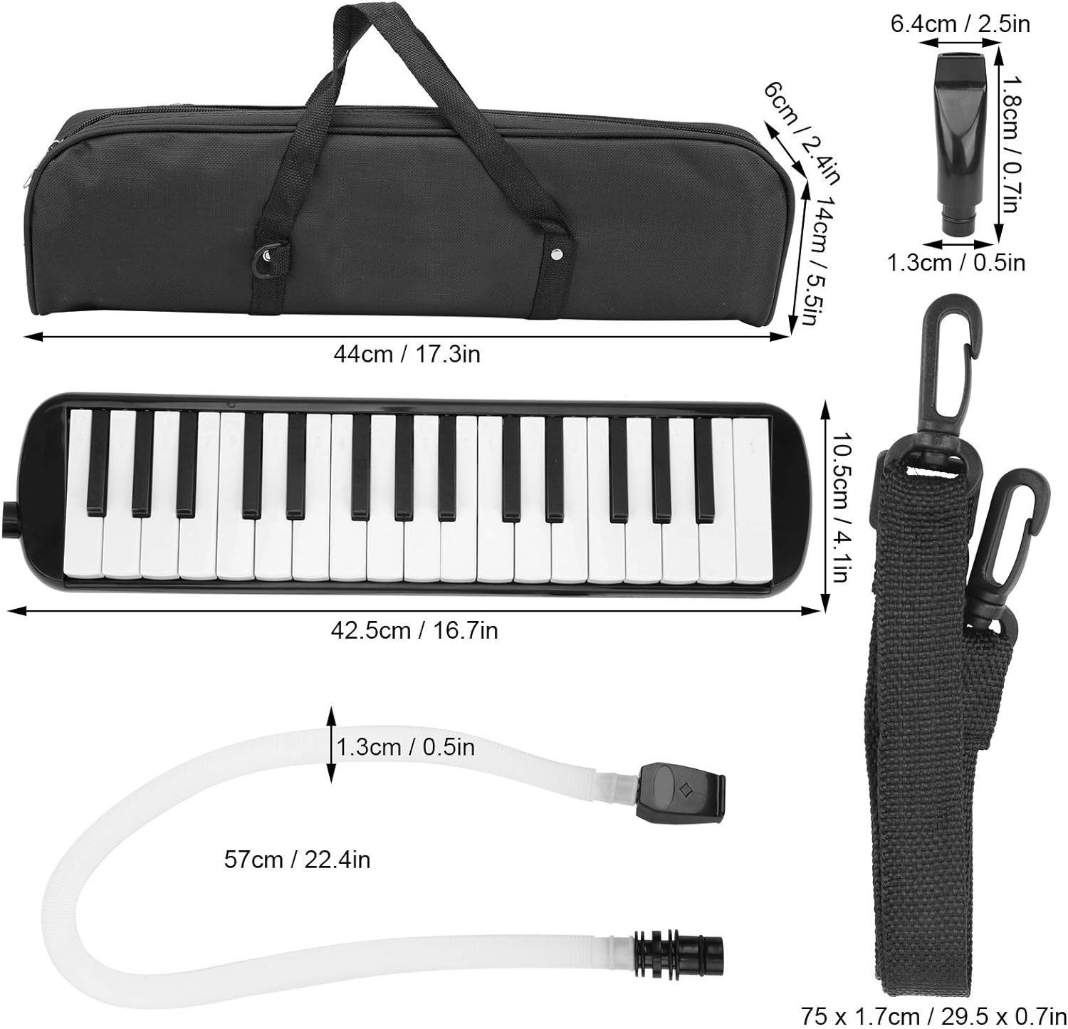 Melodica Piano Mini Keyboard / 3 Colors / 32 Keys