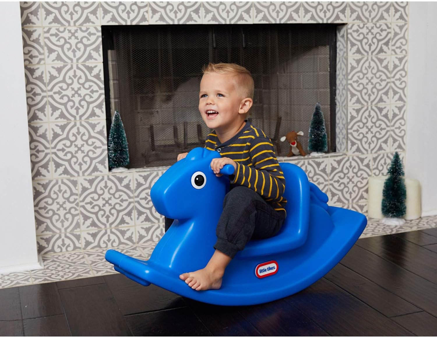 Little Tikes Rocking Horse Blue, 33.00 L x 10.00 W x 17.50 H Inches