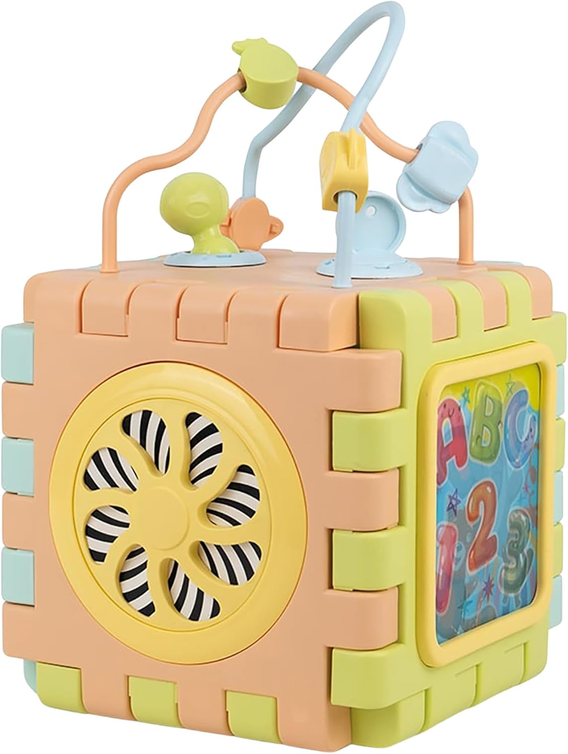 DOLU مكعب تعليمي 2 في 1 للأطفال مع بازل – 12 شهر+