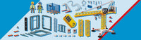 PLAYMOBIL RC Crane with Building Section - Remote-Controlled Toy