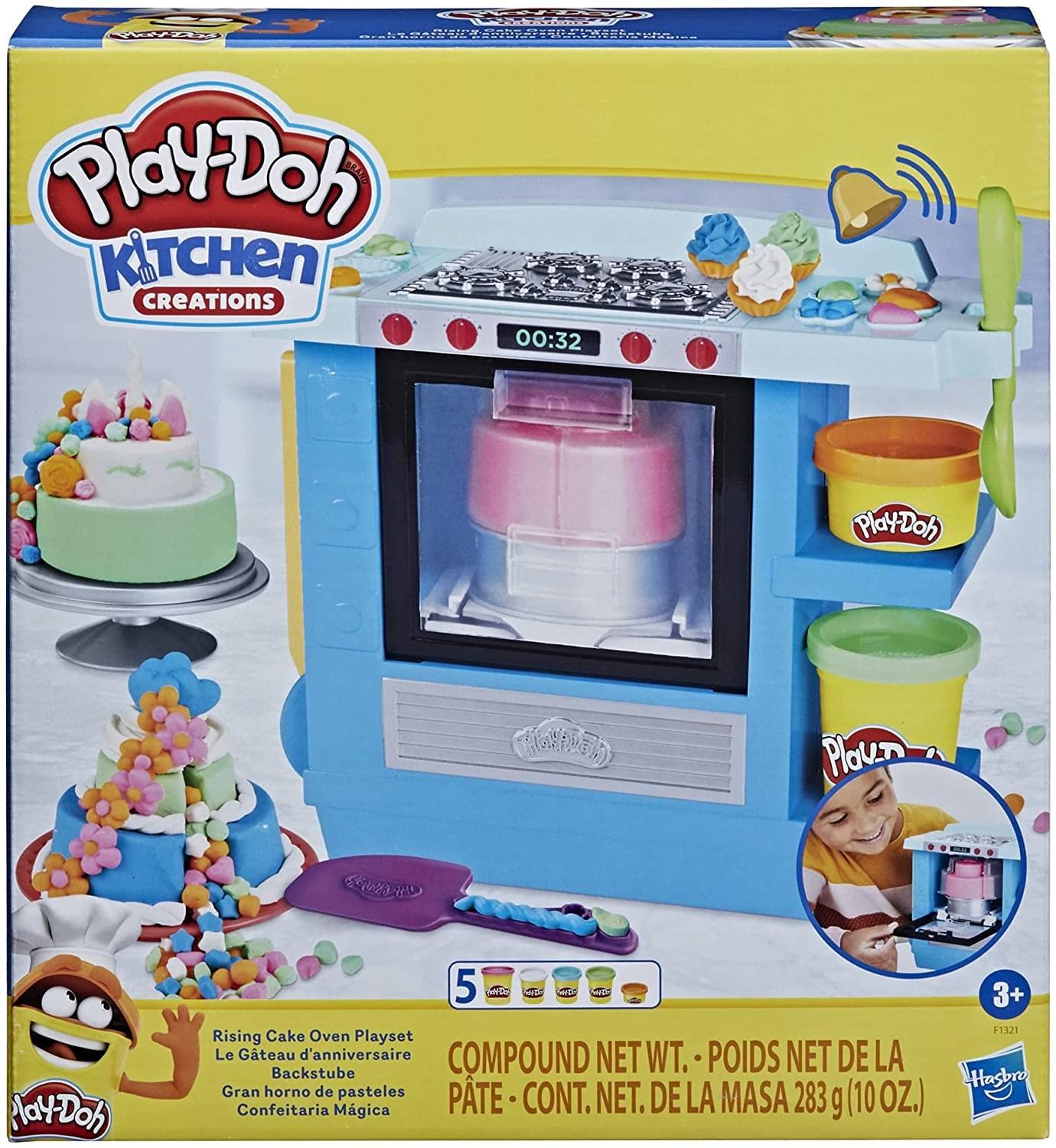 Hasbro Play-doh Kitchen Creations Rising Cake Oven Playset