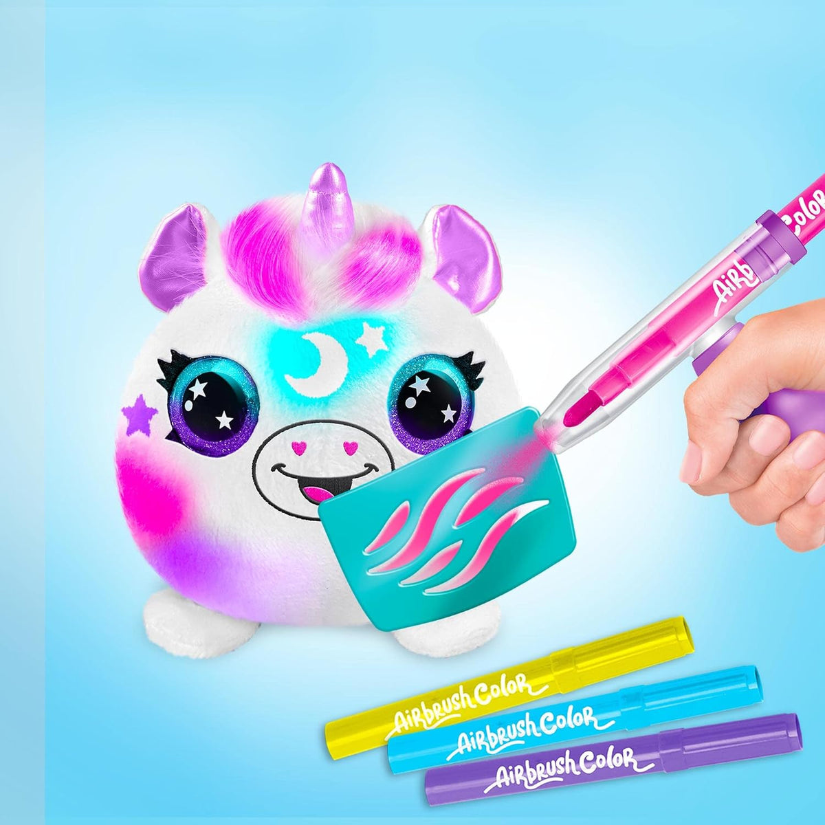 Canal Toys Airbrush Plush Mini Mystery 2 Pack | Customize & Decorate Your Own Plushies