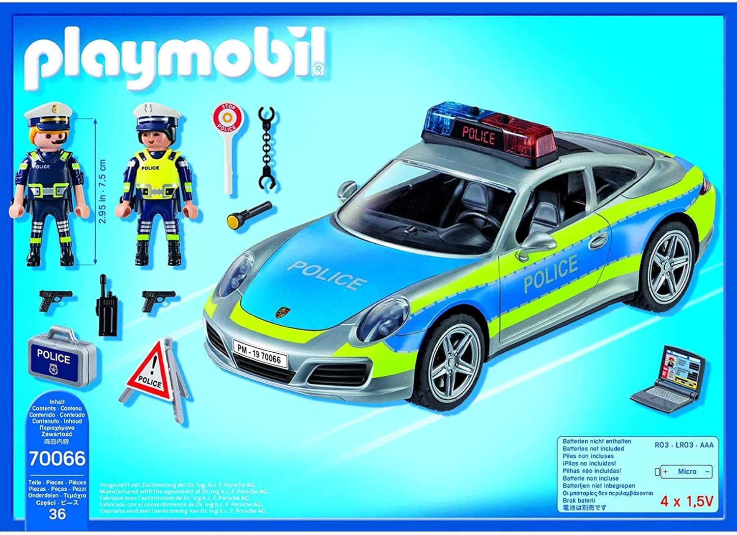 Playmobil Porsche 911 Carrera 4S Police - Speed & Style