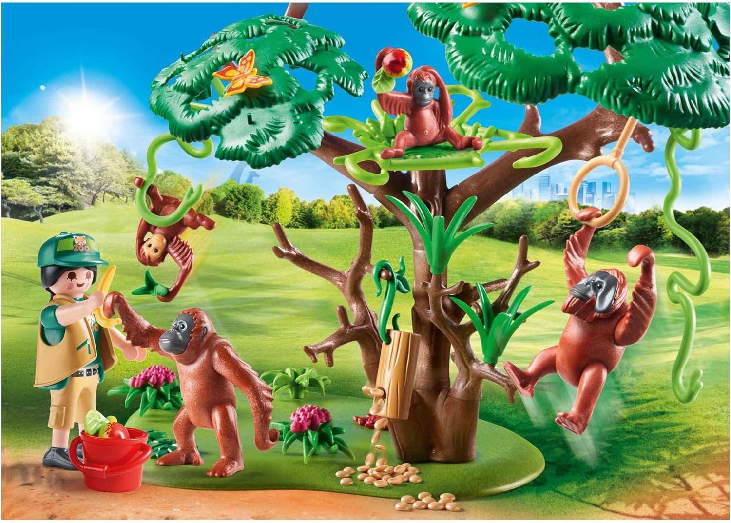 Playmobil Family Fun Orangutans with Tree – Fun for Kids 4+