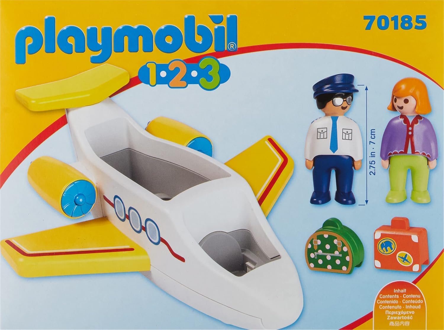 Playmobil 1.2.3 Airplane with Passenger