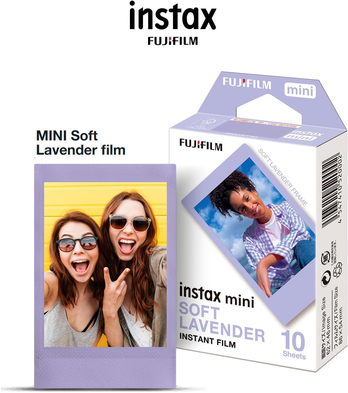 Fujifilm Instax Colorfilm Mini Soft Lavender - 10 Exposures